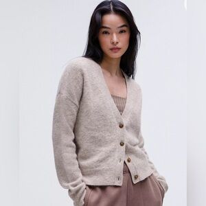 Women's Alpaca Wool-Blend Cardigan Sweater